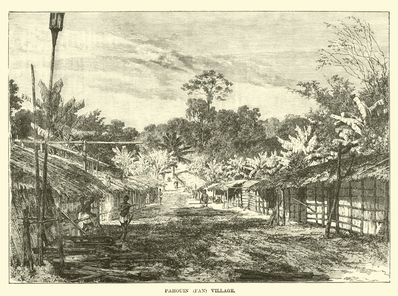 Pahouin (Fan) village  af English School