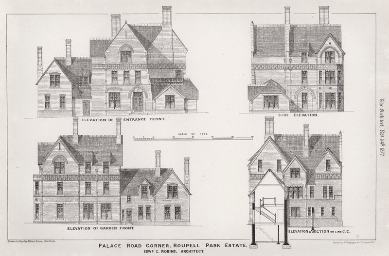 Palace Road Corner, Roupell Park Estate (gravering) af English School