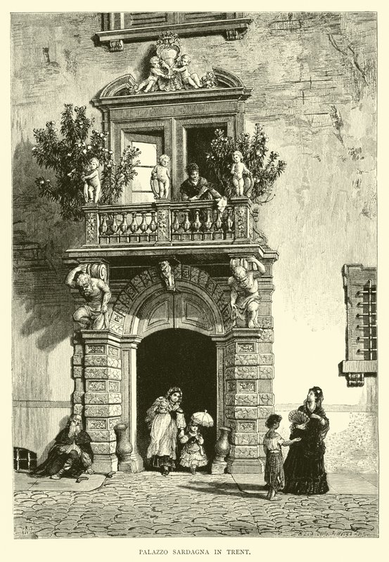 Palazzo Sardagna in Trent  af English School