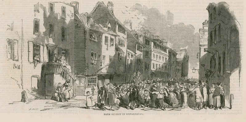 Palmesøndag i Spitalfields af English School