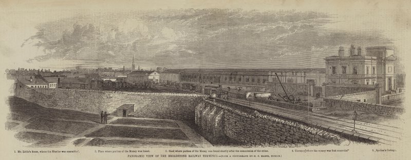 Panoramaudsigt over Broadstone Railway Terminus af English School