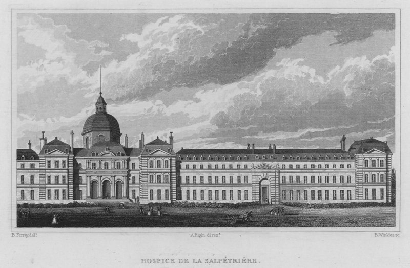 Paris, Hospice De La Salpetriere (gravering) af English School