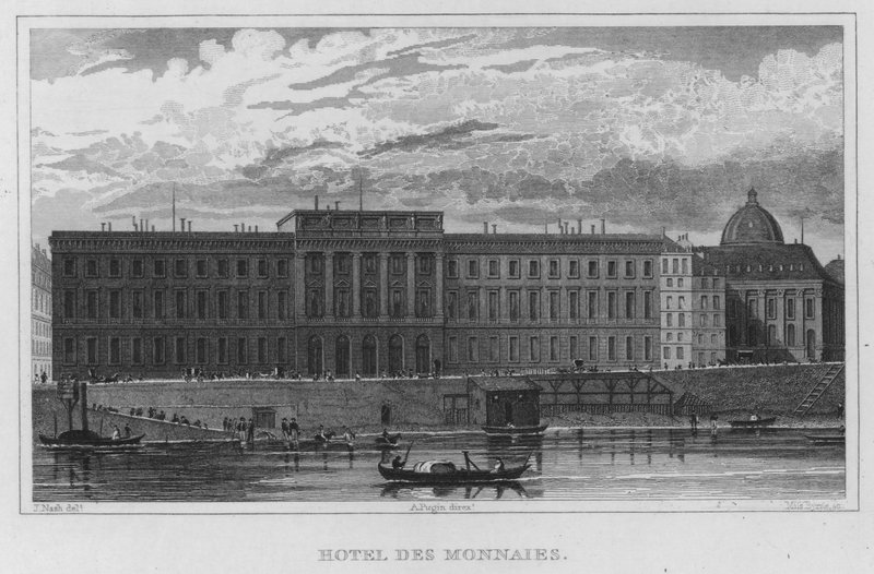 Paris, Hotel Des Monnaies (gravering) af English School