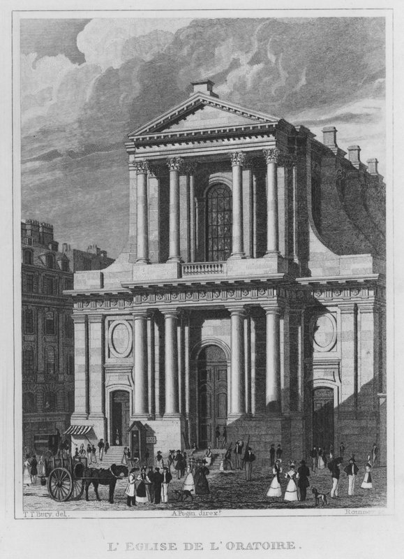 Paris, Oratoriets Kirke (gravering) af English School