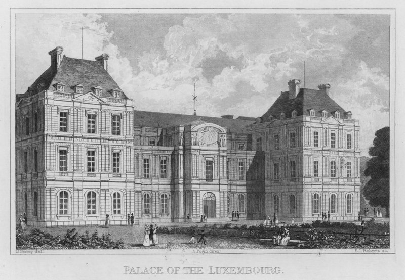 Paris, Luxembourg Palace (gravering) af English School