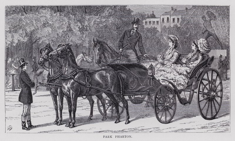 Park Phaeton (gravering) af English School