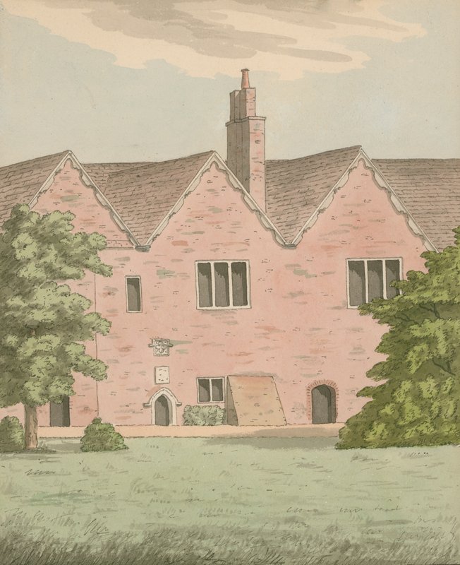 En del af Bishops Palace i Fulham, London af English School