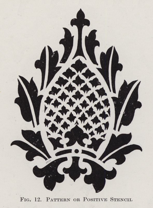 Mønster eller positiv stencil (litho) af English School