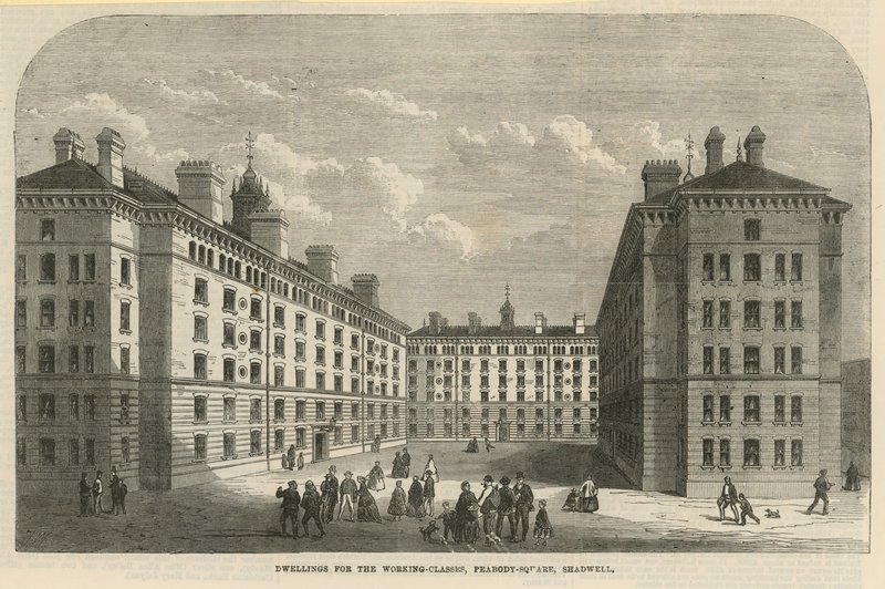 Peabody Square i Shadwell af English School