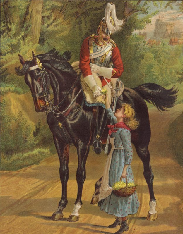 Fred og krig (chromolitho) af English School