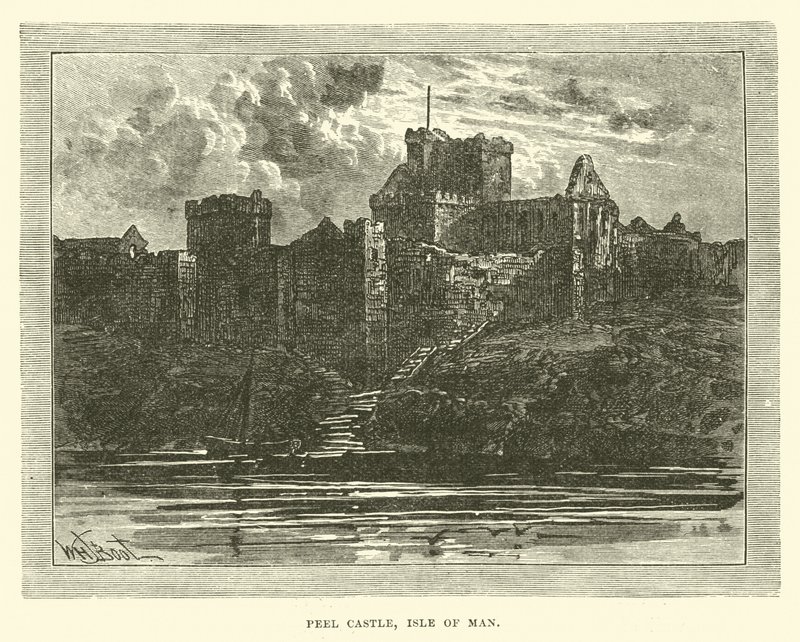 Peel Castle, Isle of Man af English School