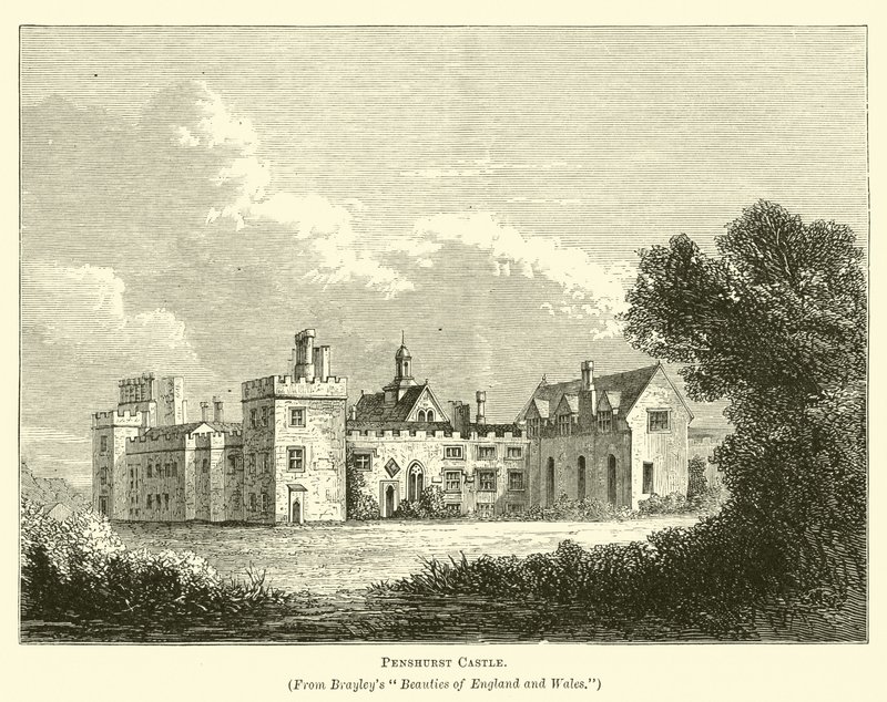 Penshurst Castle  af English School