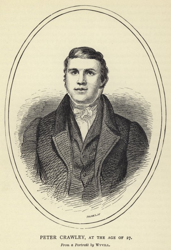 Peter Crawley, i en alder af 27, Fra et portræt af Wyvill af English School