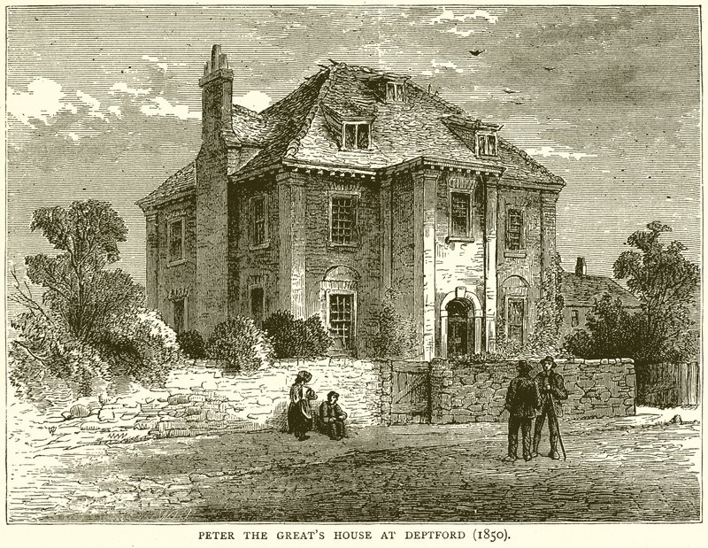Peter de Stores hus i Deptford (1850) af English School