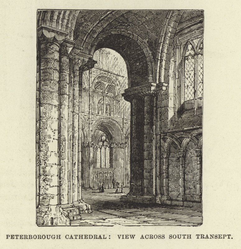 Peterborough Cathedral, Udsigt over det sydlige tværskib af English School