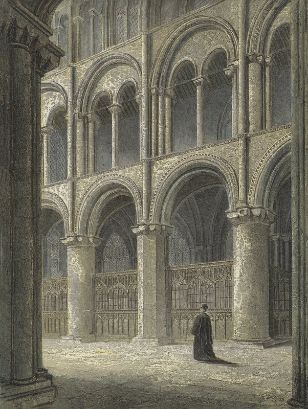 Peterborough Cathedral, Udsigt over det nordlige tværskib af English School