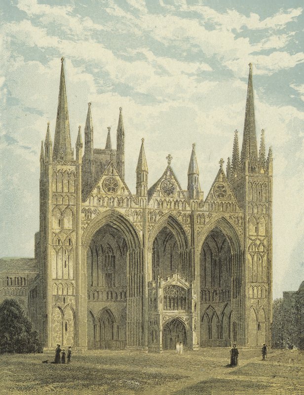 Peterborough Cathedral, West Front af English School