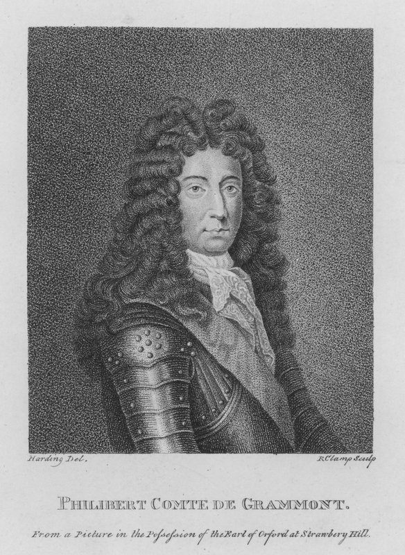 Philibert Comte de Grammont (kobberstik) af English School
