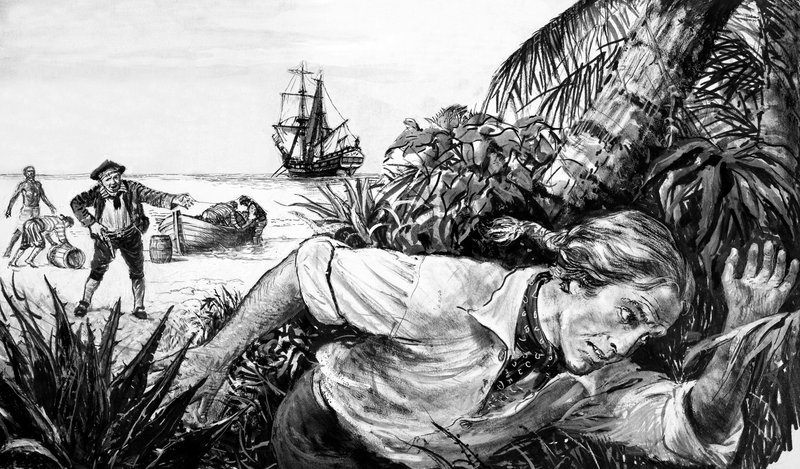 Philip Ashton flygter fra pirater af English School