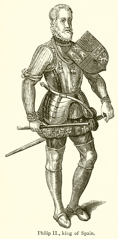 Filip II, konge af Spanien af English School