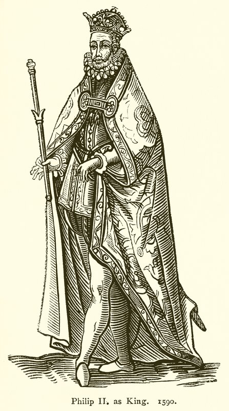 Filip II som konge. 1590 af English School
