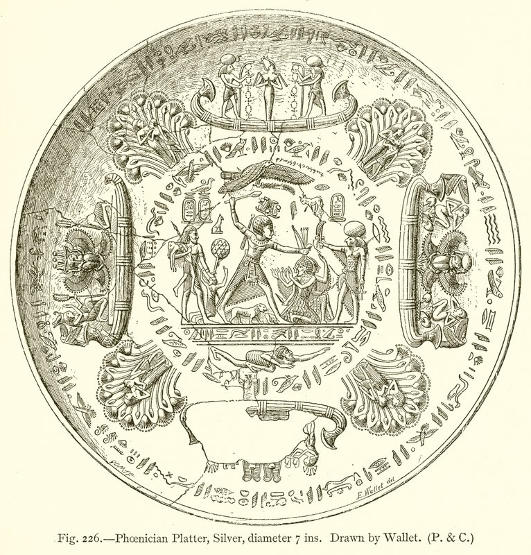 Fønisk fad, sølv, diameter 7 tommer af English School