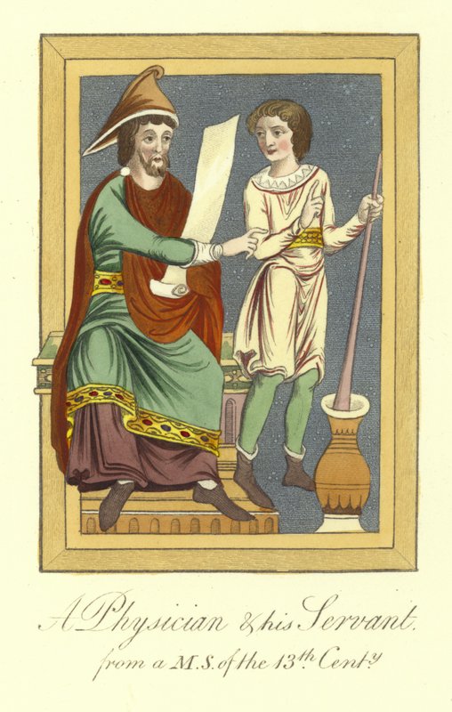 Læge og hans tjener, 1200-tallet af English School