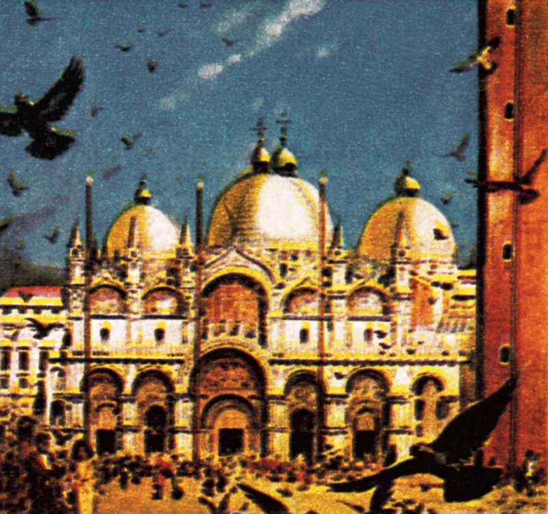 Piazza San Marco, Venedig af English School