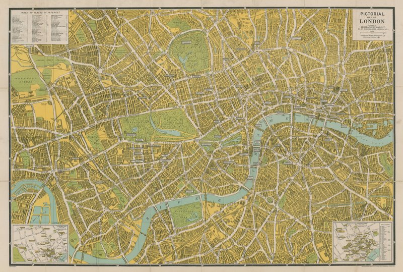 Billedkort over London af English School