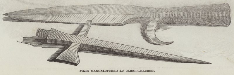 Gedder fremstillet hos Carrickmacross (gravering) af English School