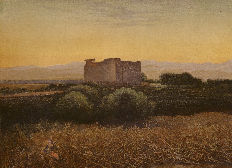 Steder nævnt i Bibelen: Jeriko, fra sydvest (chromolitho) af English School