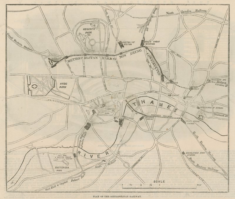 Plan for Metropolitan Railway af English School