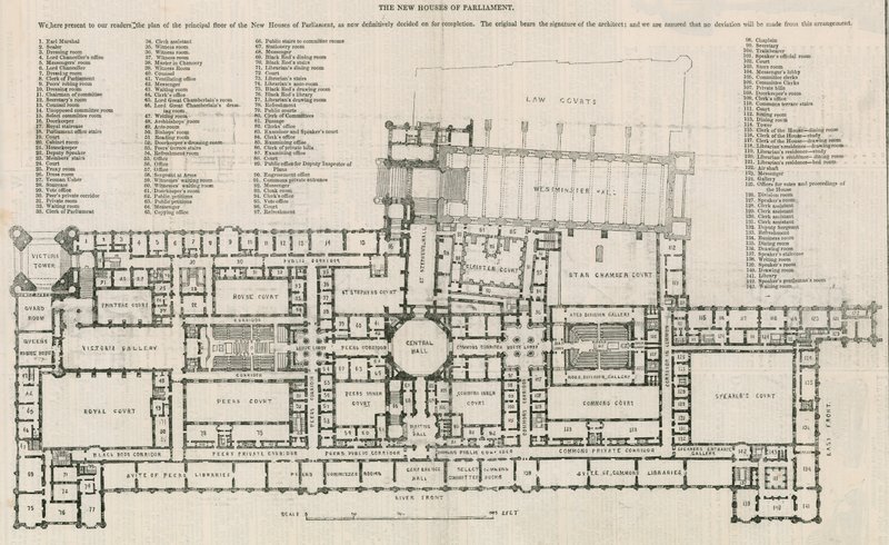 Plan for de nye Huse i Folketinget af English School