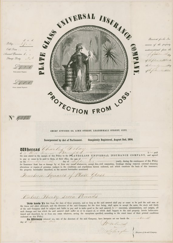 Plate Glas Universal Insurance Company af English School