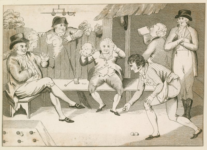 At spille et boldspil. 1700-tallet af English School