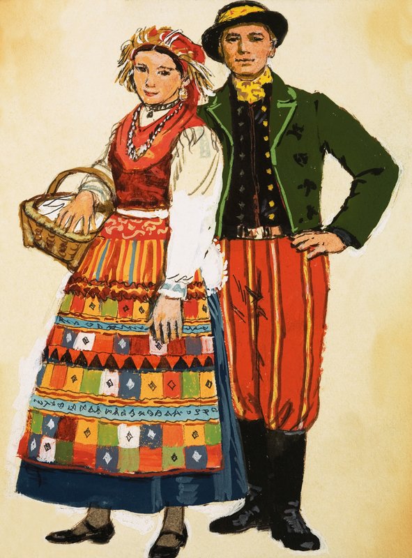polsk kostume af English School