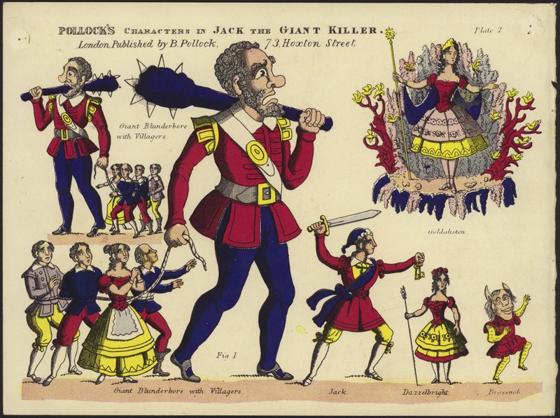 Pollocks-karakterer i Jack the Giant Killer af English School