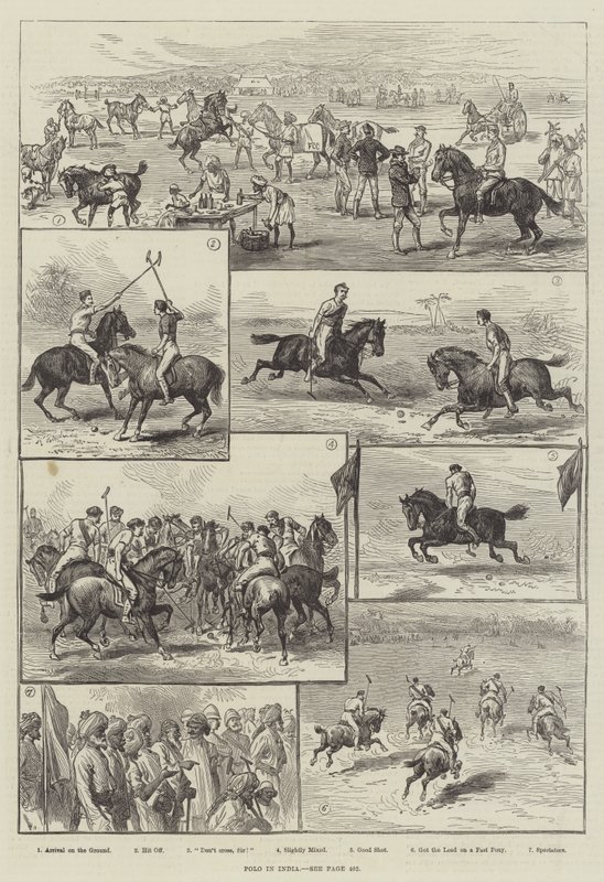 Polo i Indien (gravering) af English School