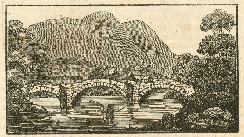 Pooley Bridge, Ullswater (gravering) af English School