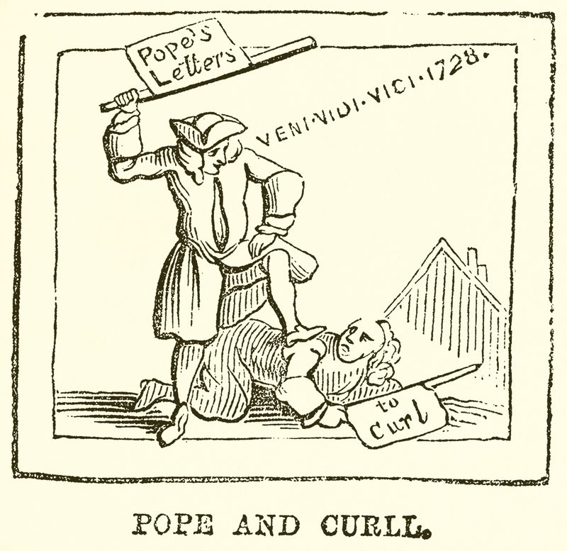 Pope og Curll af English School