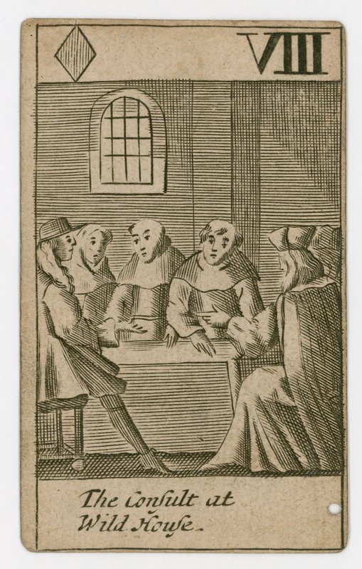 Popish Plot spillekort af English School