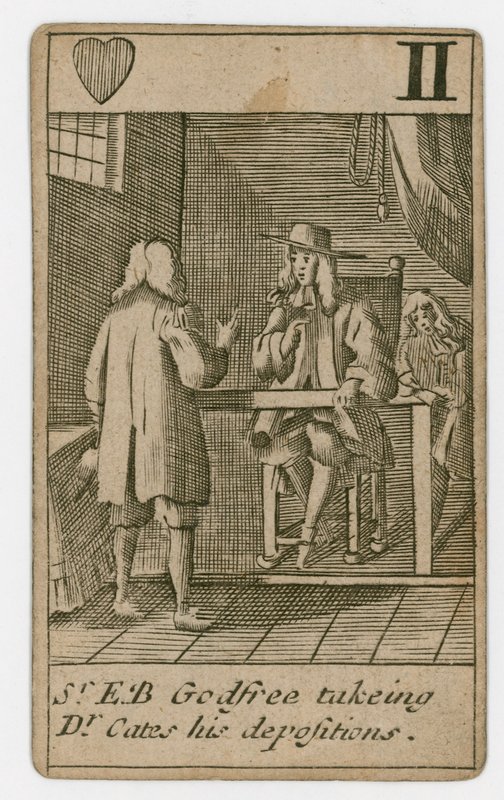 Popish Plot spillekort af English School
