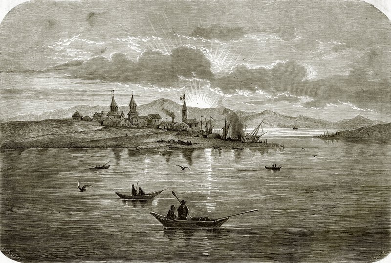 Havnen i Okhotsk af English School