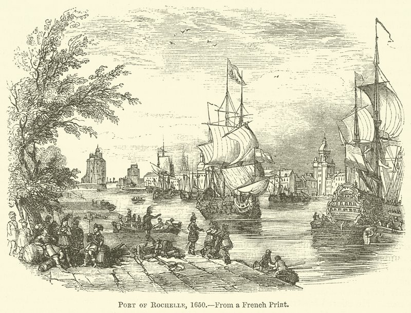 Port of Rochelle, 1650 af English School