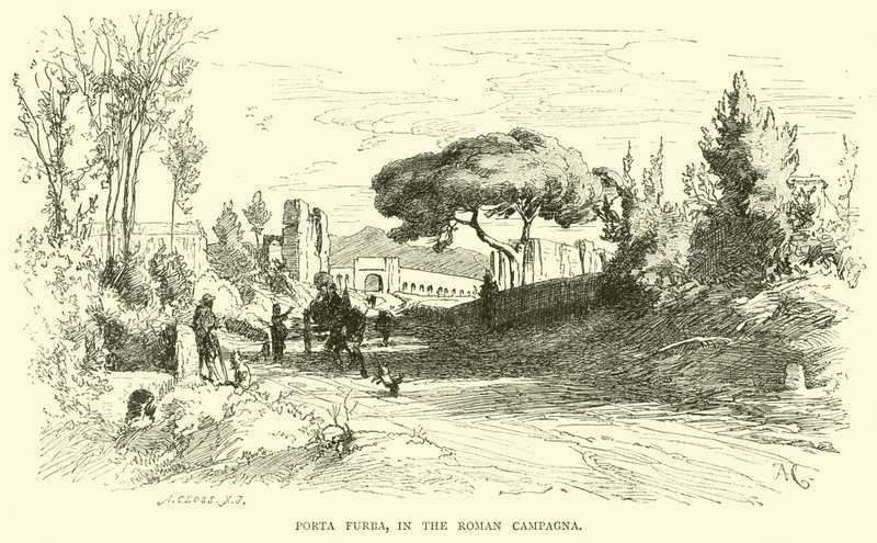 Porta Furba, i den romerske Campagna af English School