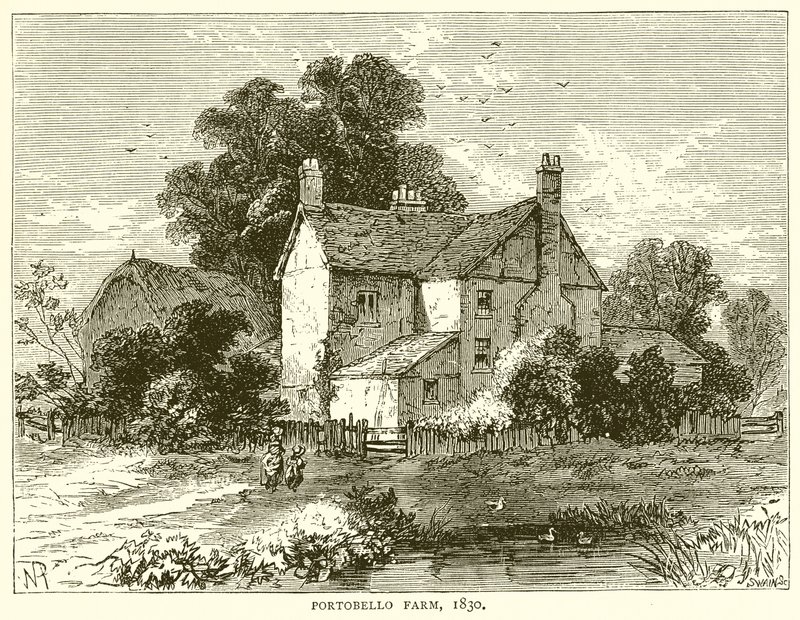 Portobello Farm. 1830 af English School