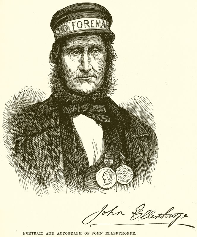 Portræt og autograf af John Ellerthorpe af English School