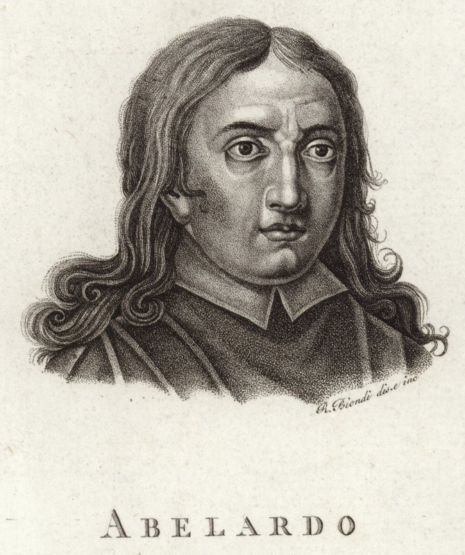 Portræt af Abelardo af English School
