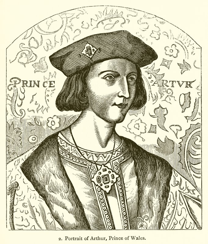 Portræt af Arthur, Prince of Wales af English School