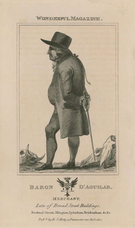 Portræt af baron dAguilar af English School
